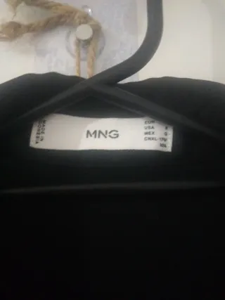 Camisa negra Mango Talla L