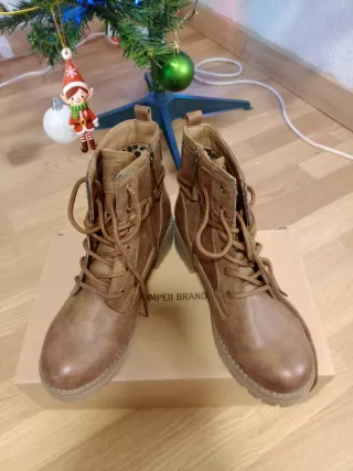 Botas de piel marrones mujer