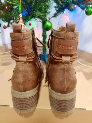 Botas de piel marrones mujer