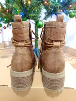 Botas de piel marrones mujer