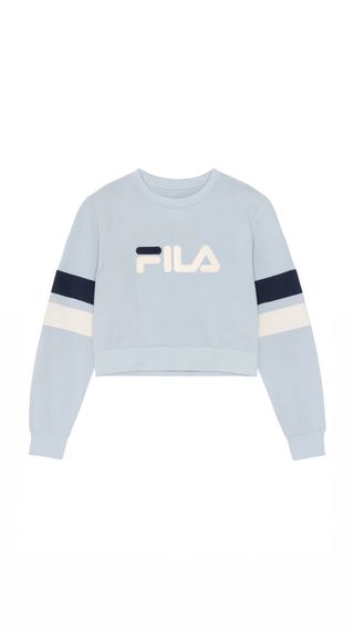 Fila Crewneck Cropped Baggy Oversize Vintage 00s R