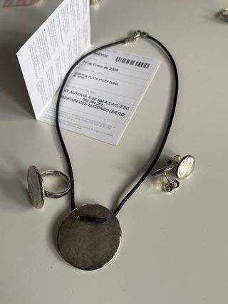 Conjunto TOUS Plata: Collar, Anillo y Pendientes