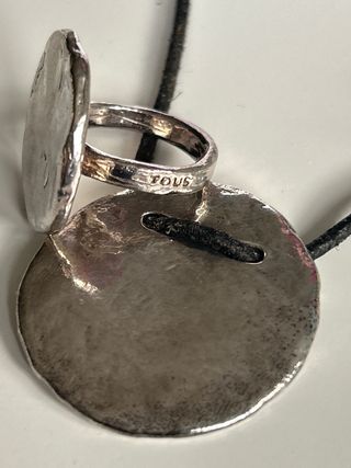 Conjunto TOUS Plata: Collar, Anillo y Pendientes