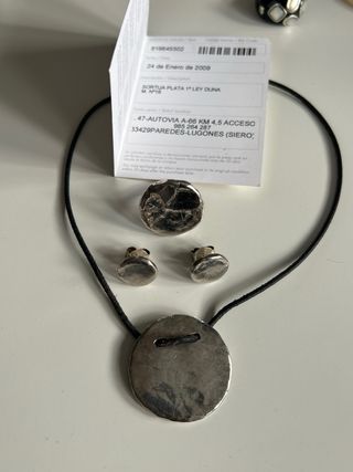 Conjunto TOUS Plata: Collar, Anillo y Pendientes