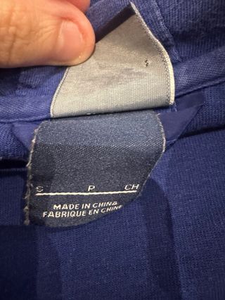 Felpa Nike blu con zip asimmetrica