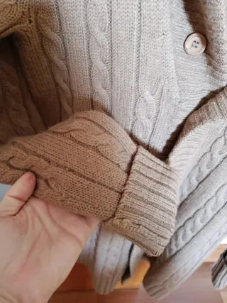 Cárdigan de punto trenzado para hombre