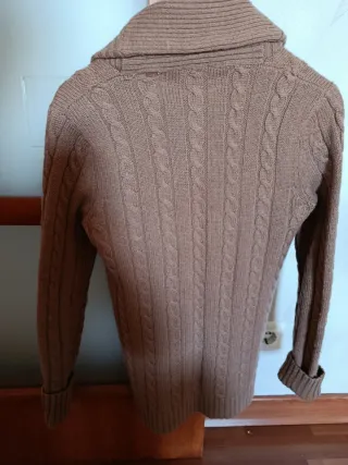 Cárdigan de punto trenzado para hombre