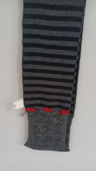 Bufanda niña Orchestra rayas y pompón