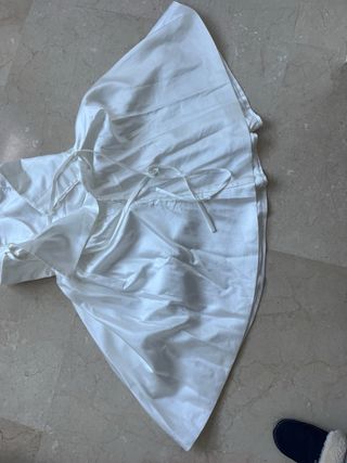 Vestido de novia corto blanco