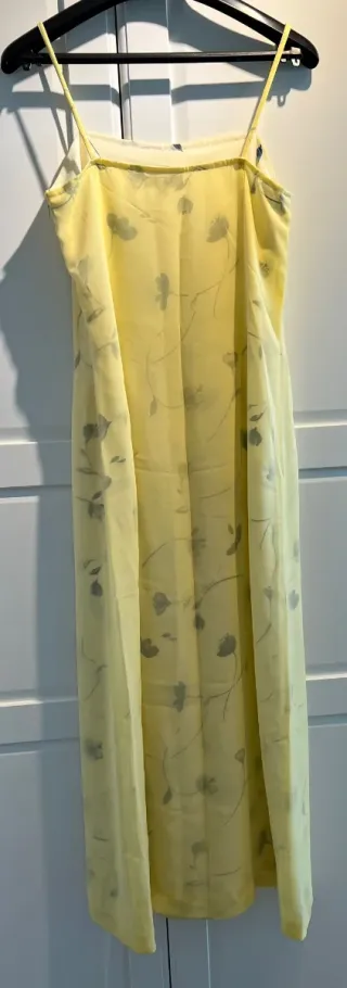 Vestido largo estampado floral