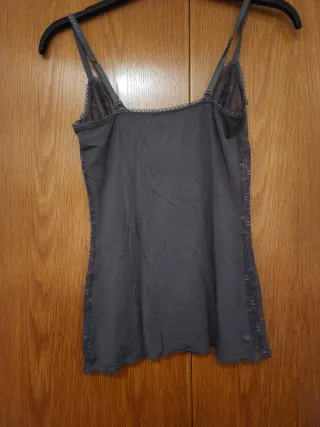 Camiseta Intimisimi encaje gris