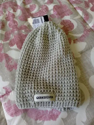 Gorro Quiksilver Gris Tejido