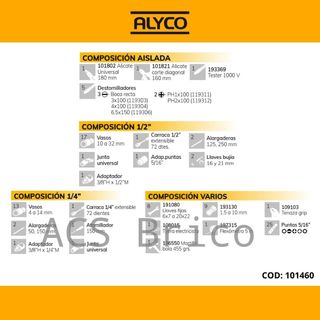 Maletín Herramientas 98 Piezas Alyco 101460