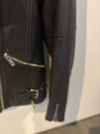 Cazadora Biker Zara Negra Talla L