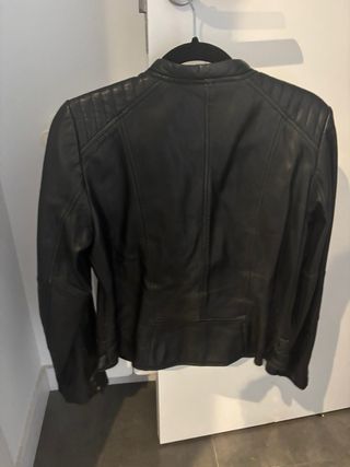 Cazadora Biker Zara Negra Talla L