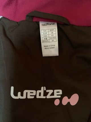 Conjunto Esquí Mujer Wed'ze (DECATHLON)Talla 38