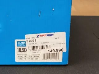 Hoka Arahi 6 T44.5 Zapatillas Running Azul/Verde