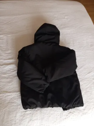 Giubbotto nero per bambini con fodera in pelliccia