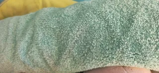 Alfombra turquesa y rosa sin estrenar