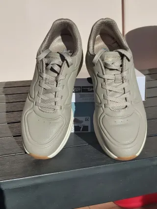 Sneakers Skechers Donna Grigio/Marrone Tg. 37