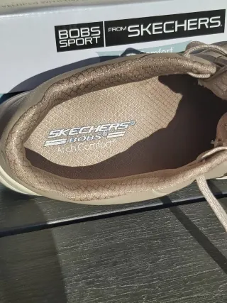 Sneakers Skechers Donna Grigio/Marrone Tg. 37