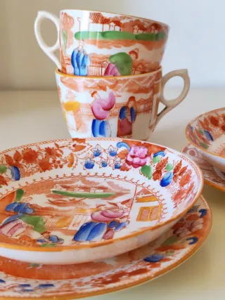 Coppia tazzine caffè inglesi inizio '800