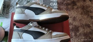 Deportivas Puma Hombre Beige y Blanco