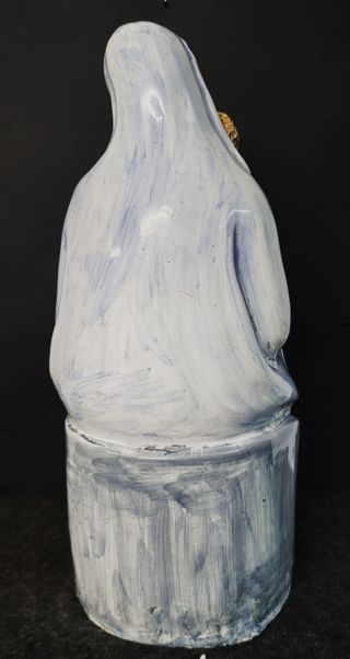 Madonna con Bambino in ceramica vietrese