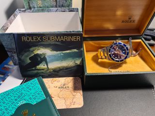Reloj ROLEX Submariner acero y oro Azul
