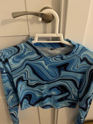 Camiseta manga larga estampada XS