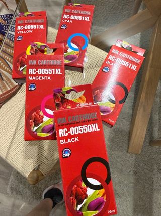 Cartuchos de tinta RC-00551XL y RC-00550XL