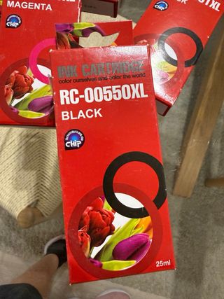 Cartuchos de tinta RC-00551XL y RC-00550XL