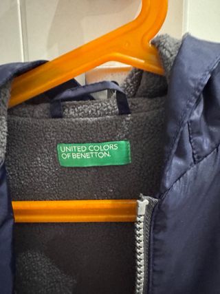 Giacca bambino taglia M interno in pile BENETTON