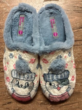 Zapatillas Bio Relax borreguito gato