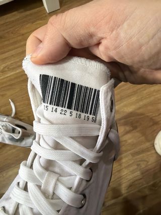 Zapatillas Converse All Star Talla 43 Blancas