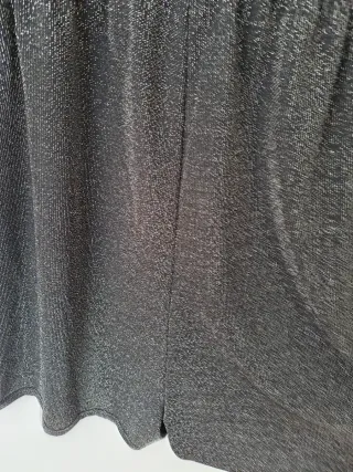 Mono corto fiesta lentejuelas negro