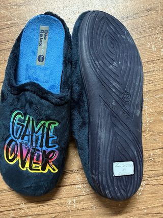 Zapatillas Bio Relax borreguito Game Over