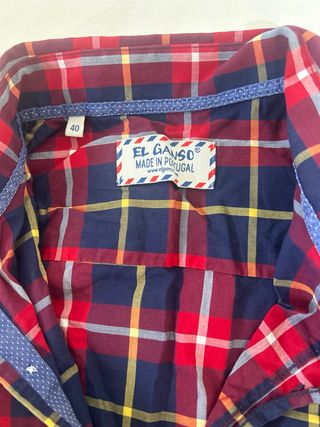 Camisa El Ganso cuadros talla 40
