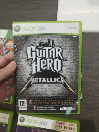 Lote 5 Juegos Guitar Hero Xbox 360