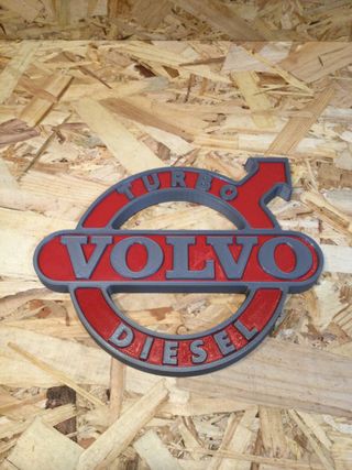 Letrero Volvo Turbo Diesel