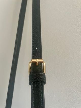 Bolso Negro Estilo Kelly con Bandolera