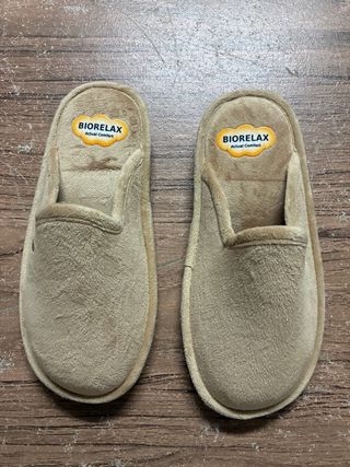 Zapatillas BIORELAX borreguito beige