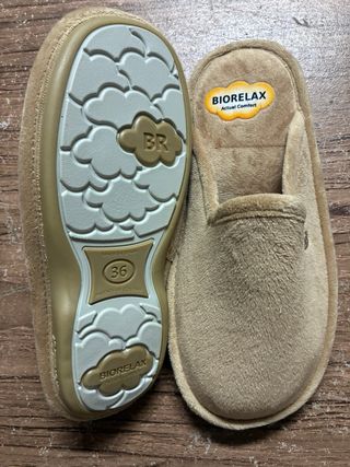 Zapatillas BIORELAX borreguito beige