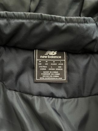 Abrigo Parka New Balance Negro