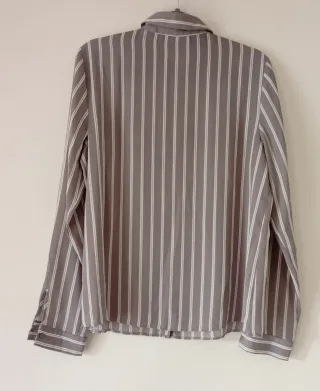 Camicia donna righe grigio/bianco tg 44
