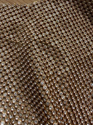 Bolso Zara brillos dorado