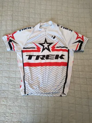Maillot Ciclismo Hombre Trek Blanco/Rojo