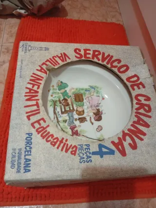 Vajilla Infantil Porcelana 4 Piezas