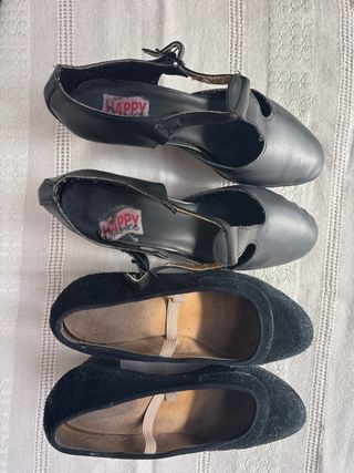 Zapatos Flamenco y Salón Negros