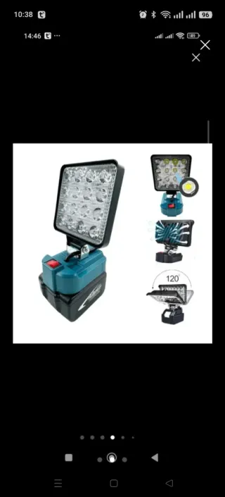 Luz LED para baterías Makita 14.4V-18V